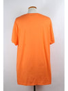 Embroidered Logo Short Sleeve T Shirt Orange XL - BURBERRY - BALAAN 5