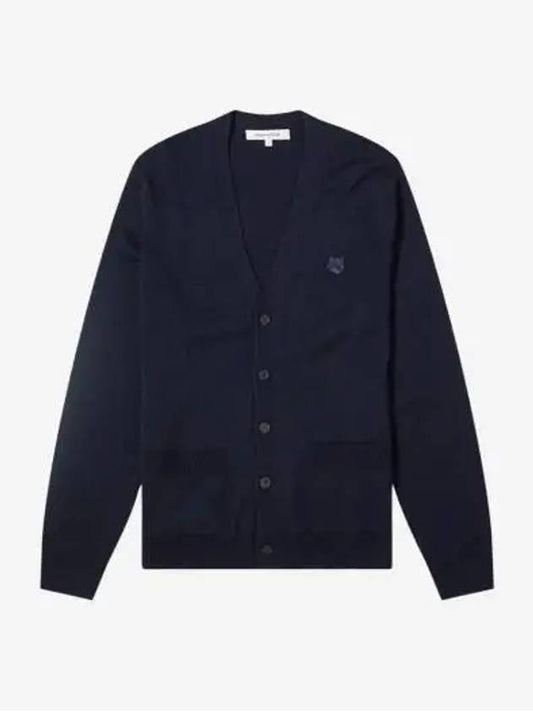 Bold Fox Head Patch Regular Cardigan Navy - MAISON KITSUNE - BALAAN 2