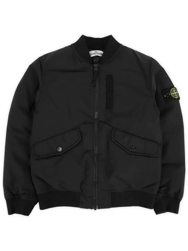 Kids Logo Patch Bomber Padding Black - STONE ISLAND - BALAAN 4