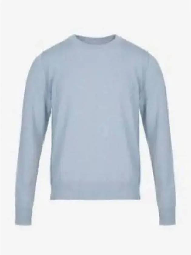 Crew Neck Cashmere Knit Top Pale Blue - MAISON MARGIELA - BALAAN 2