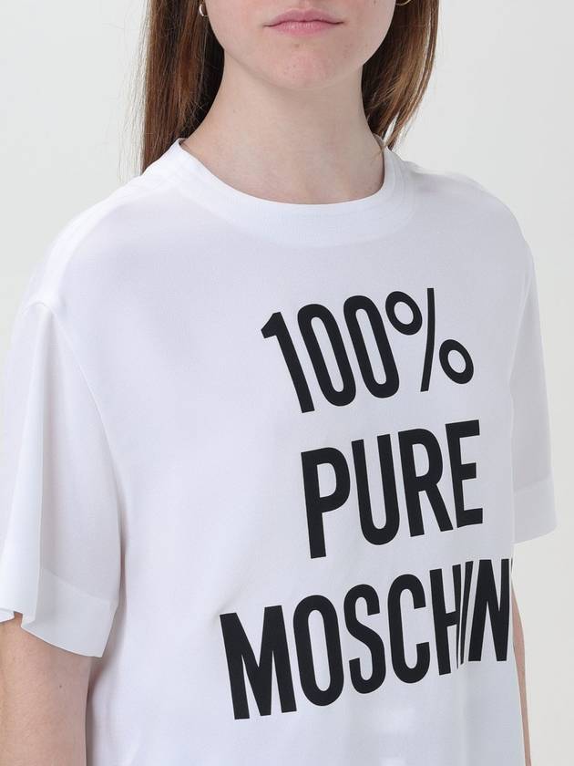 T-shirt Moschino Couture in misto viscosa con logo - MOSCHINO - BALAAN 5