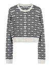 Cashmere Silk Cardigan White Black - MIU MIU - BALAAN 2