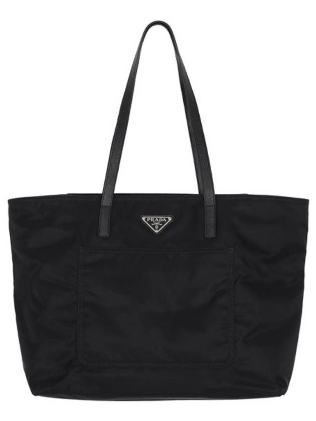 Black Triangle Logo Re Nylon Shopper Bag 1BG052 R064 F0002 00439 - PRADA - BALAAN 1