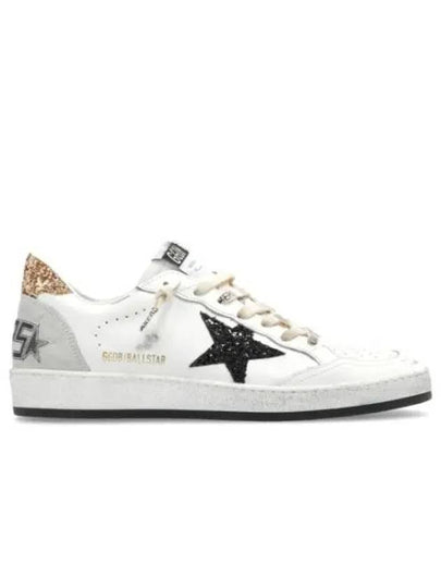 Ball Star Gold Tab Leather Low Top Sneakers White - GOLDEN GOOSE - BALAAN 2