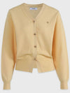 Knit Vneck cardigan yellow - MICANE - BALAAN 6