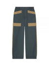 Cotton Canvas GG Trousers Straight Pants Blue - GUCCI - BALAAN 2