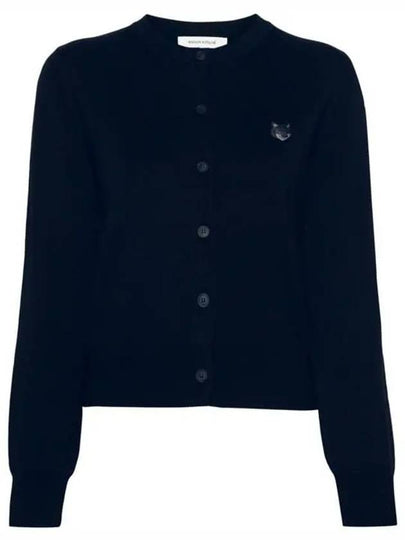 Bold Fox Head Patch Regular Cardigan Navy - MAISON KITSUNE - BALAAN 2