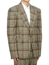 Men's Check Jacket Beige - VIVIENNE WESTWOOD - BALAAN 4