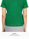 Golf Wear Women s Short Sleeve Knit MLW 3A AB04 GREEN - MARK & LONA - BALAAN 11