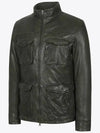 Italian mock neck pocket point sheepskin jacket ALJP125 - IKALOOOK - BALAAN 5