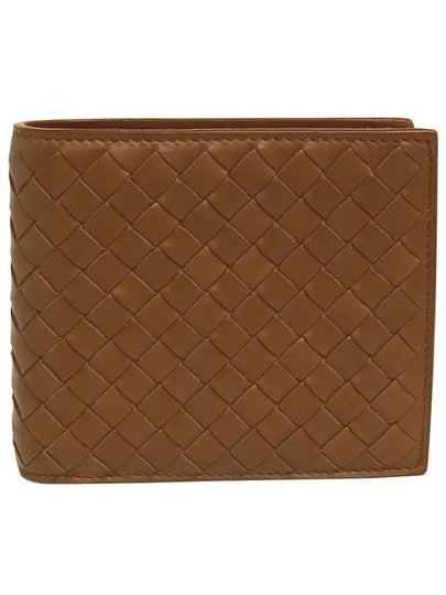 Intrecciato Leather Half Wallet Brown - BOTTEGA VENETA - BALAAN 2