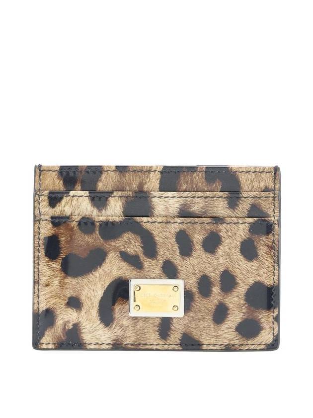 Leopard Print Leather Card Wallet Brown B0020373863 - DOLCE&GABBANA - BALAAN 2