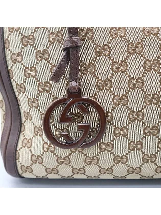 247280 GG logo jacquard brown ladder trimming 2WAY - GUCCI - BALAAN 5