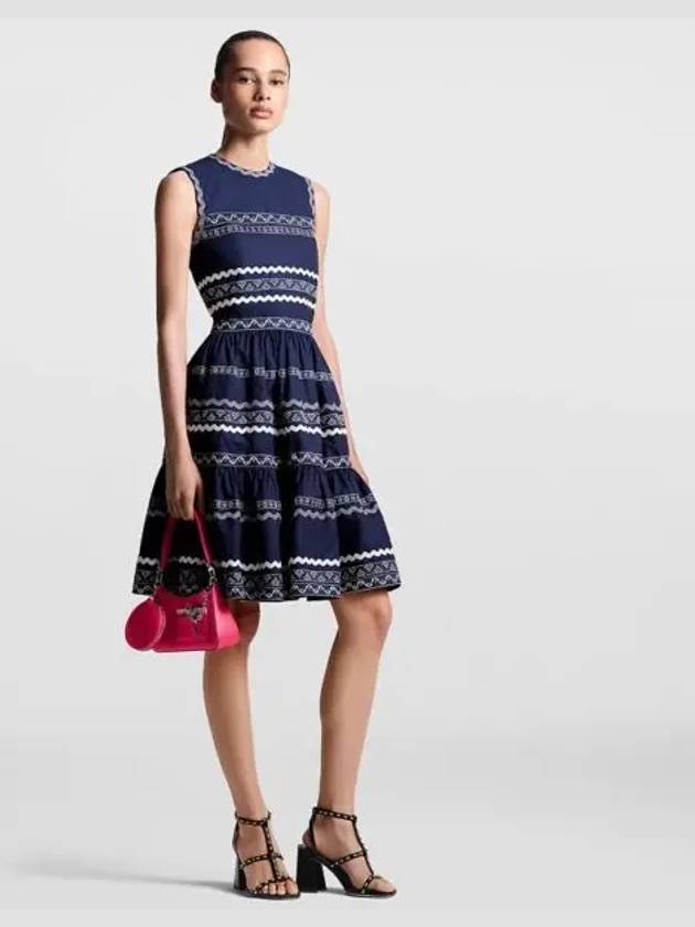 graphic trim tiered dress 1AFSO4 - LOUIS VUITTON - BALAAN 1