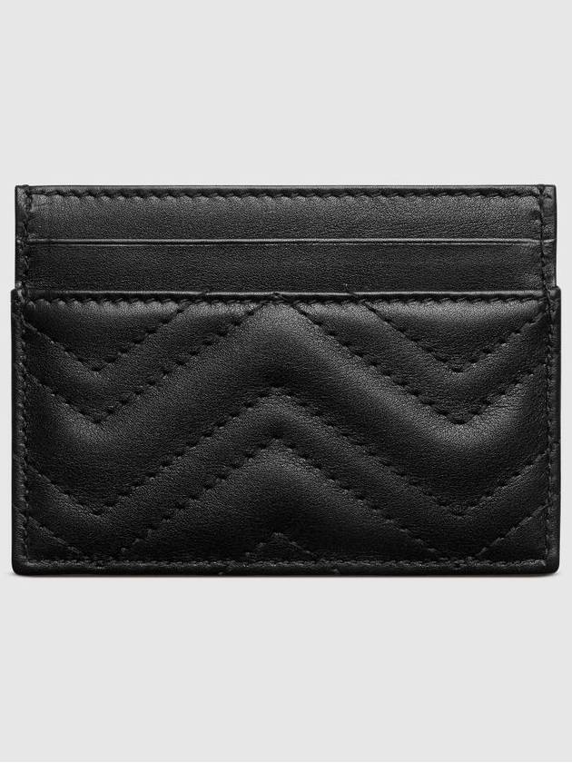 GG Marmont Matelasse 2 Tier Card Wallet Black - GUCCI - BALAAN 5