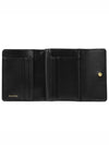 Logo Zipper Leather Card Wallet Black - MIU MIU - BALAAN 5