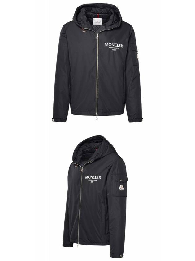 Granero Logo Hooded Jacket Black - MONCLER - BALAAN 5