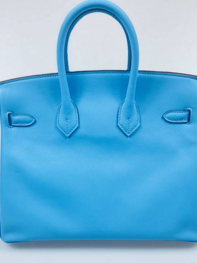 Birkin 25 Swift Celeste 7N Palladium Hardware - HERMES - BALAAN 3