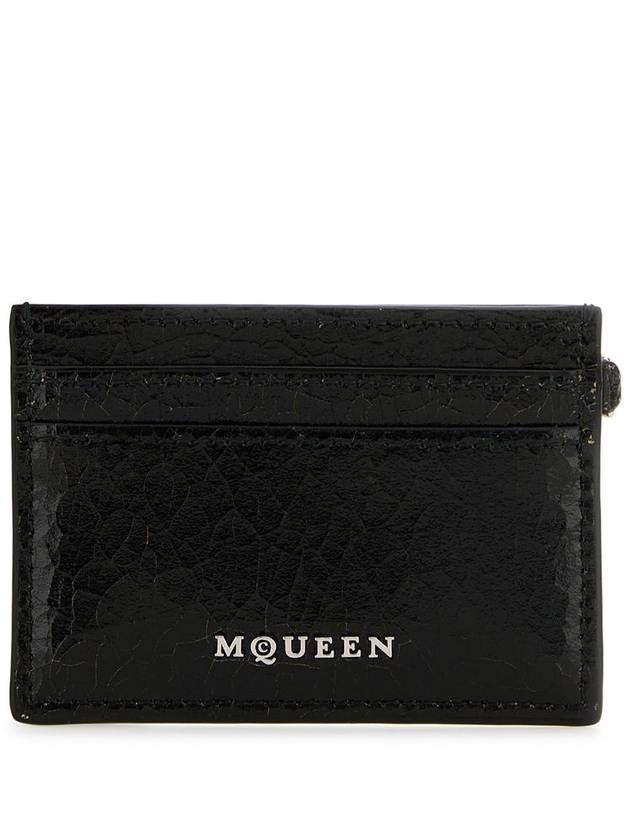 Leather Card Wallet Black - ALEXANDER MCQUEEN - BALAAN 3