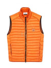 Loom Woven Chambers Recycled Nylon Down Padding Vest Orange - STONE ISLAND - BALAAN 2