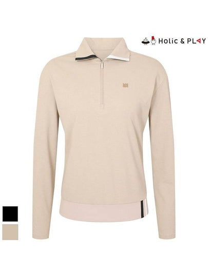 Sweatshirt Half Zip Up Eri Color T-ShirtHE1WTS005 - HOLIC&PLAY - BALAAN 2