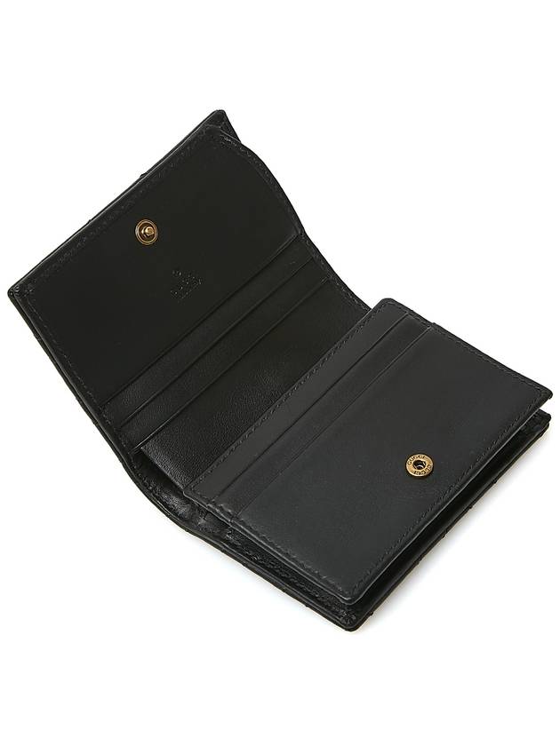 GG Marmont Matelasse Flap Card Wallet Black - GUCCI - BALAAN 9