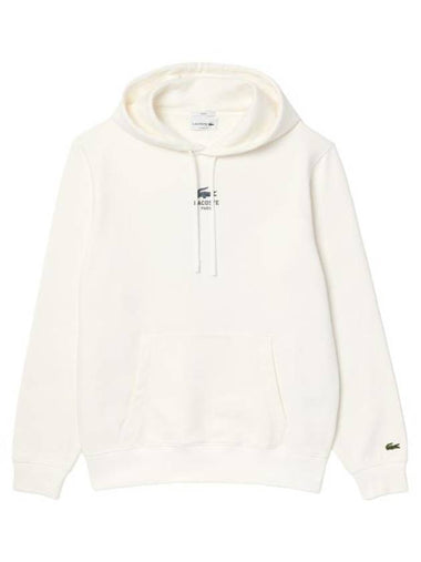 Print Hoodie White - LACOSTE - BALAAN 1