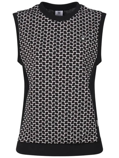 Women s Round Neck Pattern Vest MW4A536W - LUX GOLF - BALAAN 2