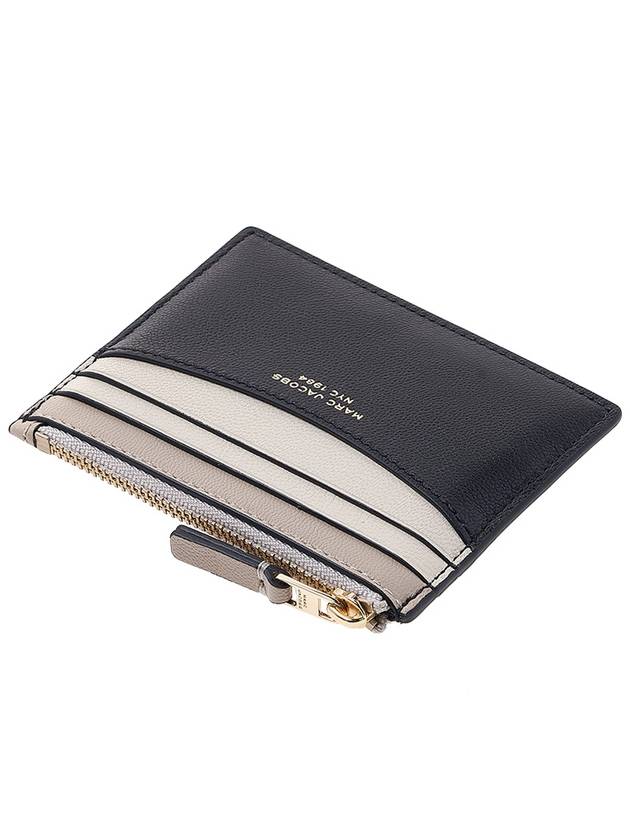 The Slim Color Block Card Wallet Black - MARC JACOBS - BALAAN 5