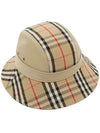 Check Pattern Bucket Hat Beige - BURBERRY - BALAAN 4