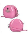 Silver Logo Shiny Mini Round Cross Bag Pink - VIVIENNE WESTWOOD - BALAAN 2