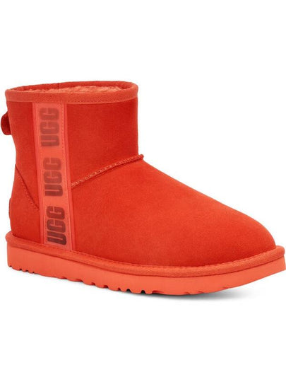 Women's Classic Mini II Logo Winter Boots Orange - UGG - BALAAN 2