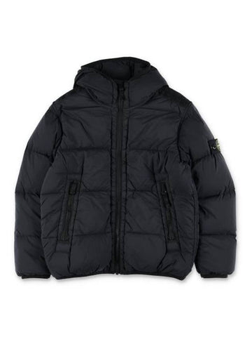 Kids Seamless Tunnel Nylon Down Padding Black - STONE ISLAND - BALAAN 1