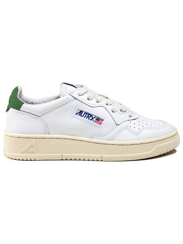 Medalist Green Tab Leather Low Top Sneakers White - AUTRY - BALAAN 2