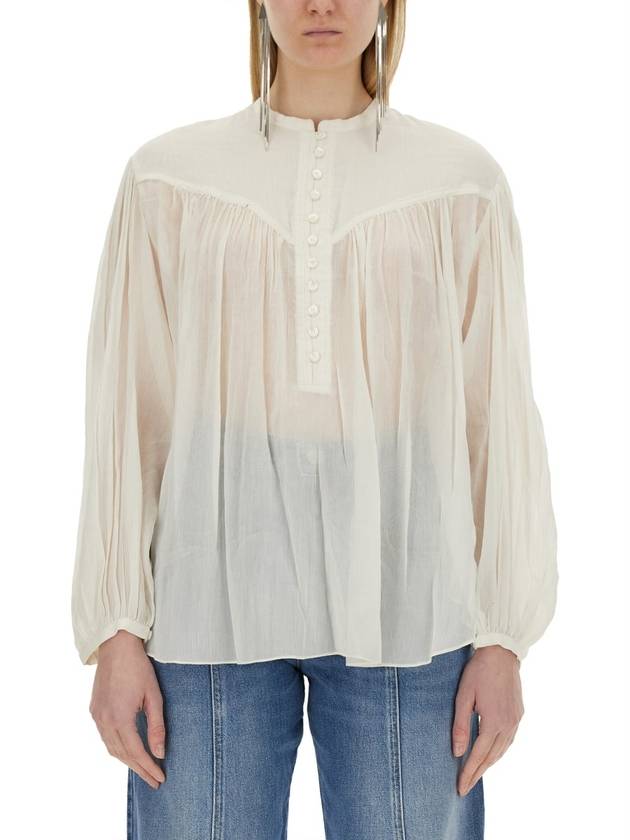 Kiledia Blouse In White Cotton - ISABEL MARANT - BALAAN 2