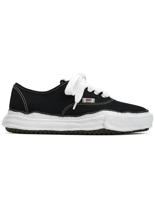 Baker OG Sole Canvas Low Top Sneakers Black - MAISON MIHARA YASUHIRO - BALAAN 2