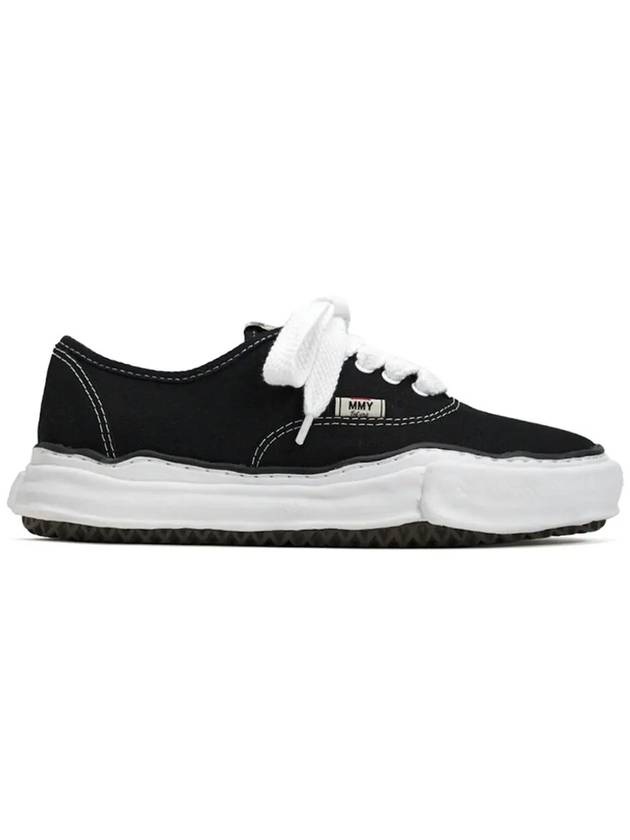 Baker OG Sole Canvas Low Top Sneakers Black - MAISON MIHARA YASUHIRO - BALAAN 3