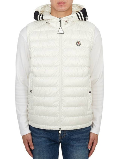 Clai Logo Patch Down Vest White - MONCLER - BALAAN 2