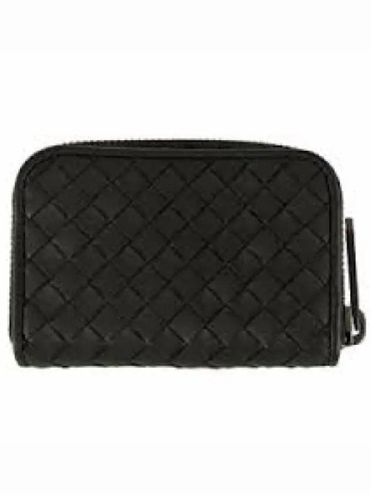 Intrecciato Zipper Coin Card Wallet Black - BOTTEGA VENETA - BALAAN 2