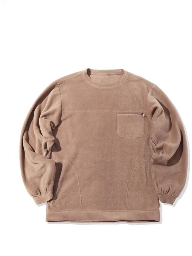 sherpa overfit sweatshirt beige - OFFGRID - BALAAN 3