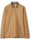 Check Collar Long Sleeve Polo Shirt Archive Beige - BURBERRY - BALAAN 2