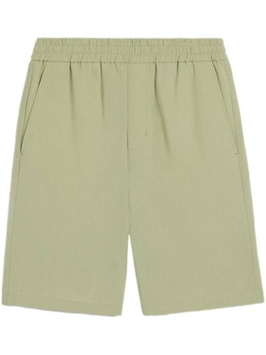 De Coeur Cotton Track Shorts Khaki - AMI - BALAAN 1