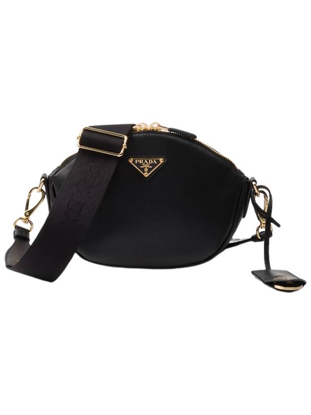 Leather Mini Shoulder Bag Black - PRADA - BALAAN 2