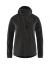 Women's Vanadis 2.0 Wind Stretch Zip-Up Jacket Raven - KLATTERMUSEN - BALAAN 2