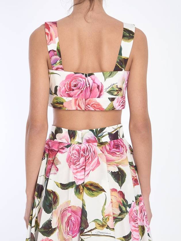 Floral crop top - DOLCE&GABBANA - BALAAN 4