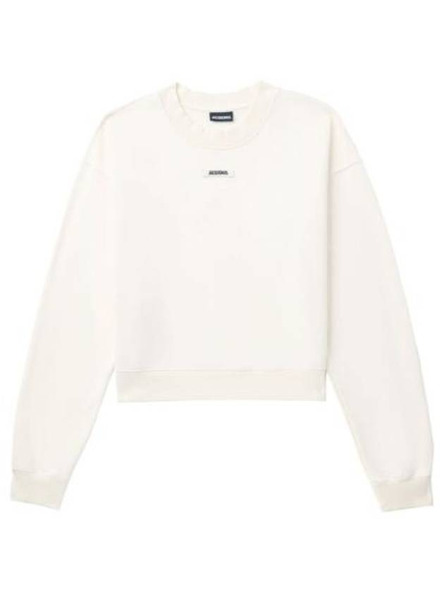 Le Grosgrain Logo Pullover Cotton Knit Top Beige - JACQUEMUS - BALAAN 2