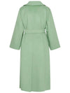 Hans Belted Wool Coat Pistachio 2310111538 004 - MAX MARA - BALAAN 3