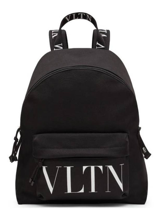 VLTN Nylon Backpack Black - VALENTINO - BALAAN 1