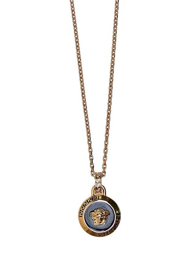 Medusa Pendant Necklace Gold - VERSACE - BALAAN 3