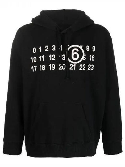 Number Logo Hoodie Black - MAISON MARGIELA - BALAAN 2